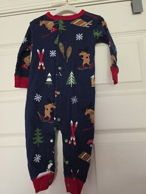 Little Blue House Winter Cabin Union Suit SleeperSize 6-12 M Boys